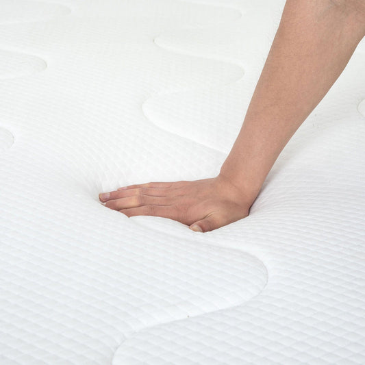 Furniture of America - Catmint 12" Twin Innerspring Mattress (Roll-In-Box) in White/Gray - DM912-T View 2
