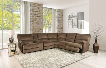 Furniture of America - Cerelia Power Sectional in Brown - CM9909BR-SECT-PM View 1
