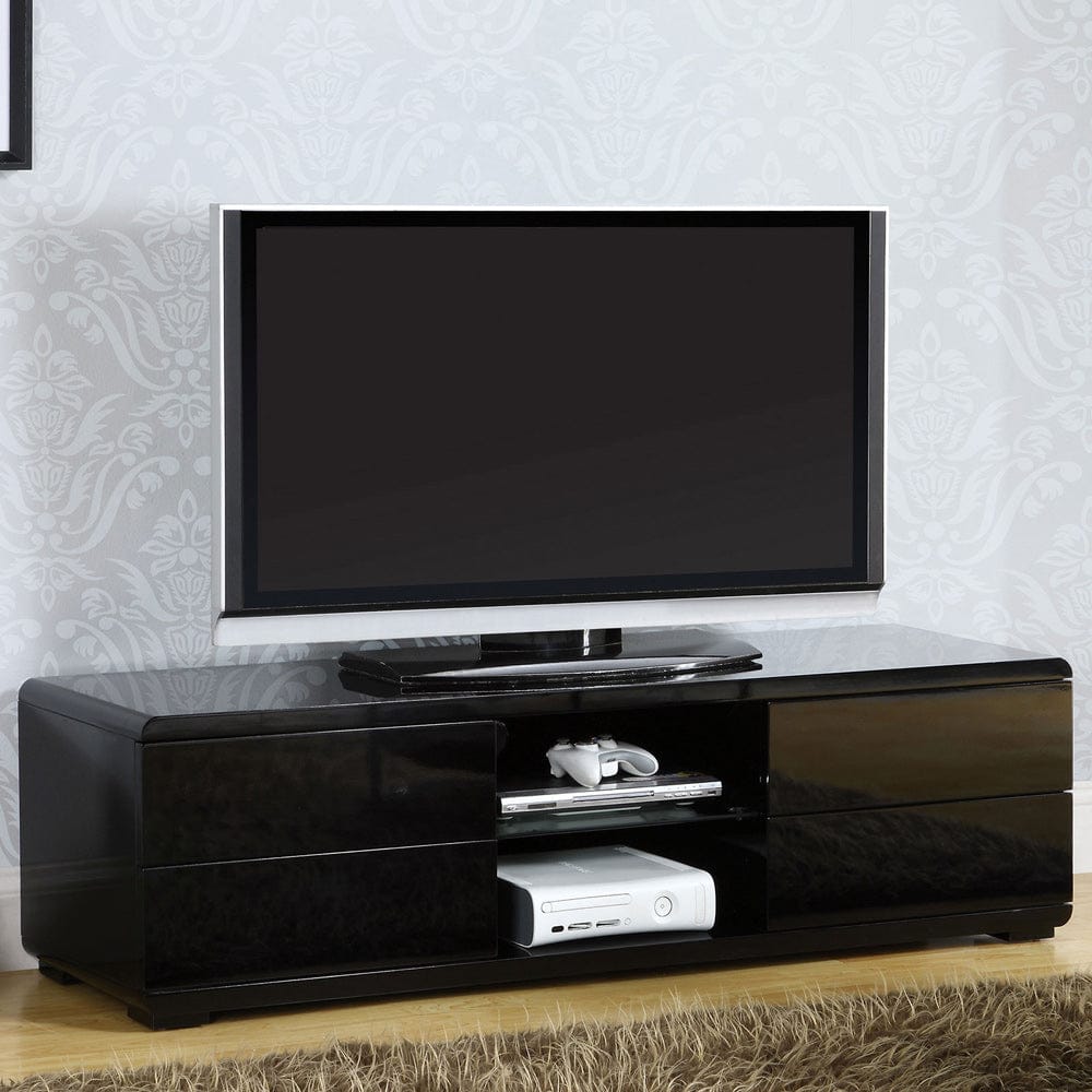 Furniture of America - Cerro 59" TV Console in Black - CM5530BK-TV View 1