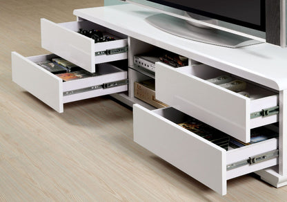 Furniture of America - Cerro 59" TV Console in White - CM5530WH-TV View 2