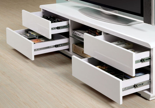 Furniture of America - Cerro 59" TV Console in White - CM5530WH-TV View 2