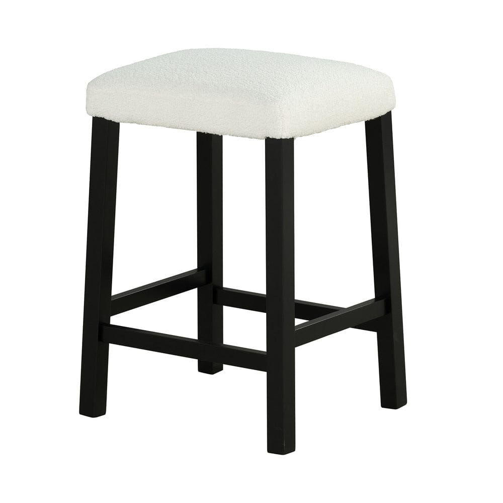 Furniture of America - Chalcedony 3 Pc. Counter Ht. Table Set w/ USB in Black/White/Ivory - SL3401BK-PT-3PK View 3