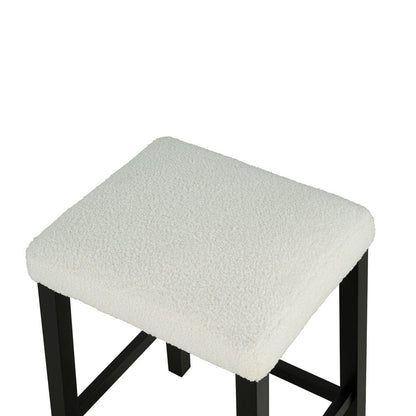 Furniture of America - Chalcedony 3 Pc. Counter Ht. Table Set w/ USB in Black/White/Ivory - SL3401BK-PT-3PK View 4