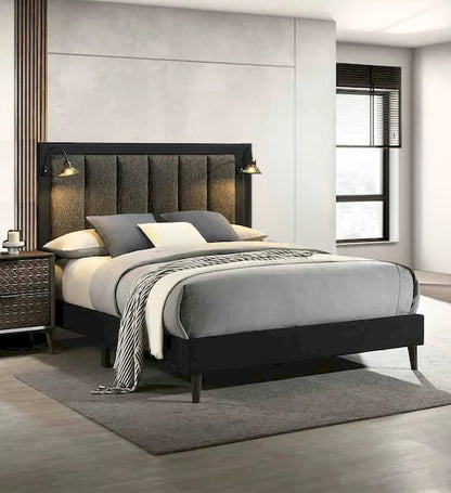 Furniture of America - Chalfont - E.King Bed, Dark Brown - FM7272DB-EK view 1