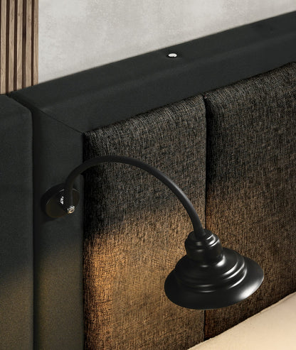 Furniture of America - Chalfont Queen Bed w/ Wall Panel in Dark Brown - FM7272DB-Q-BED+WP View 5