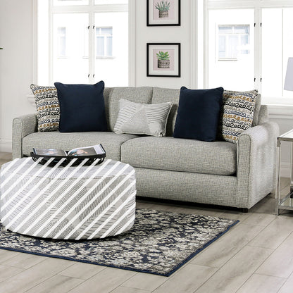 Furniture of America - Chancery Sofa in Gray/Navy - SM8194-SF View 1