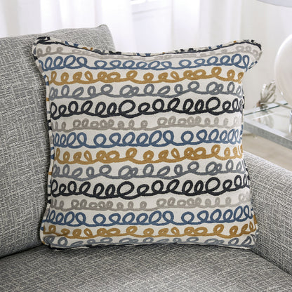 Furniture of America - Chancery Sofa in Gray/Navy - SM8194-SF View 5