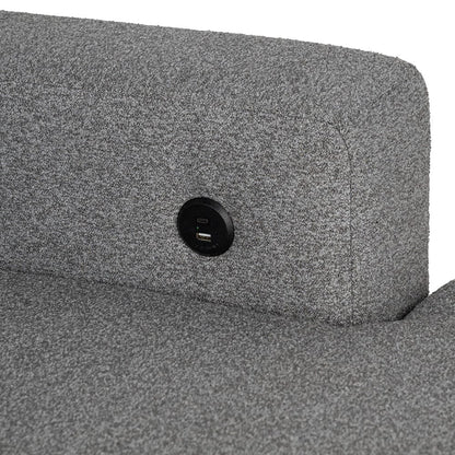 Furniture of America - Chatham Right-Chaise Sectional in Gray - FM64005GY-SECT-R View 7
