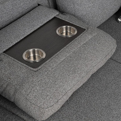 Furniture of America - Chatham Right-Chaise Sectional in Gray - FM64005GY-SECT-R View 9