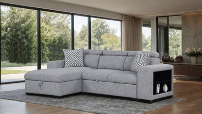 Furniture of America - Chatteris Left-Chaise Sectional in Gray - FM64000GY-SECT-L View 1