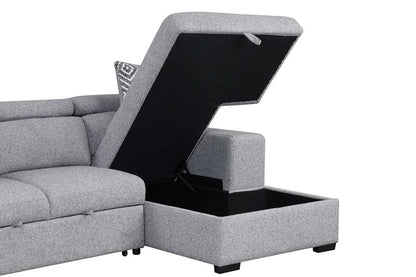 Furniture of America - Chatteris Right-Chaise Sectional in Gray - FM64000GY-SECT-R View 5