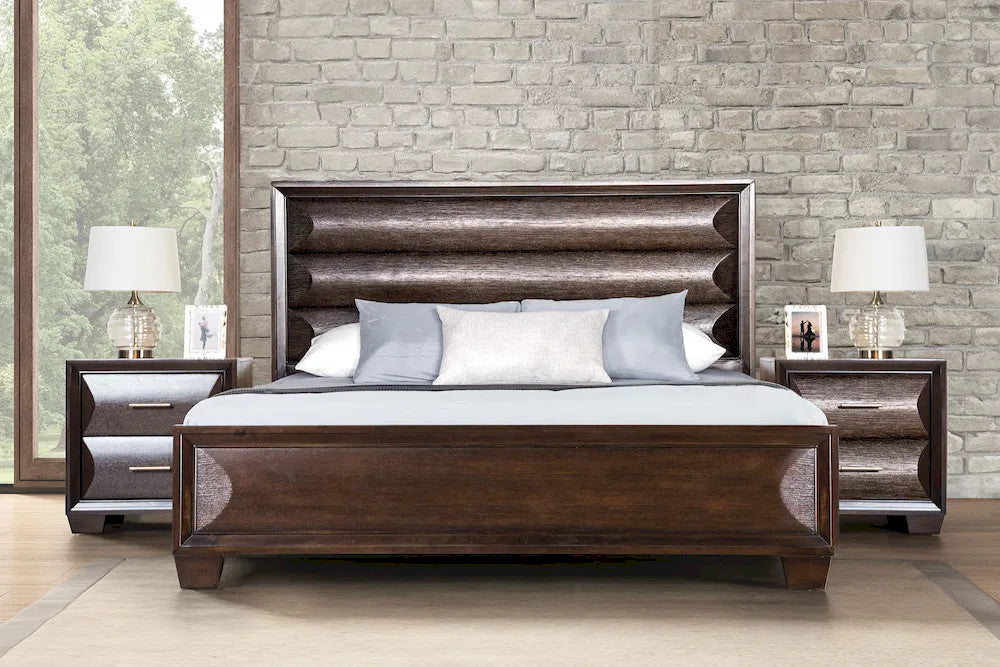 Furniture of America - Chemnitz - 3 Pc. Queen Bedroom Set - Espresso - FM7399ES-Q-4PC view 2