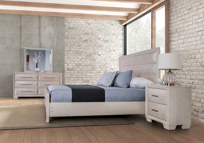 Furniture of America - Chemnitz - 4 Pc. Queen Bedroom Set w/ 2NS - White - FM7399WH-Q-5PC-2NS view 1