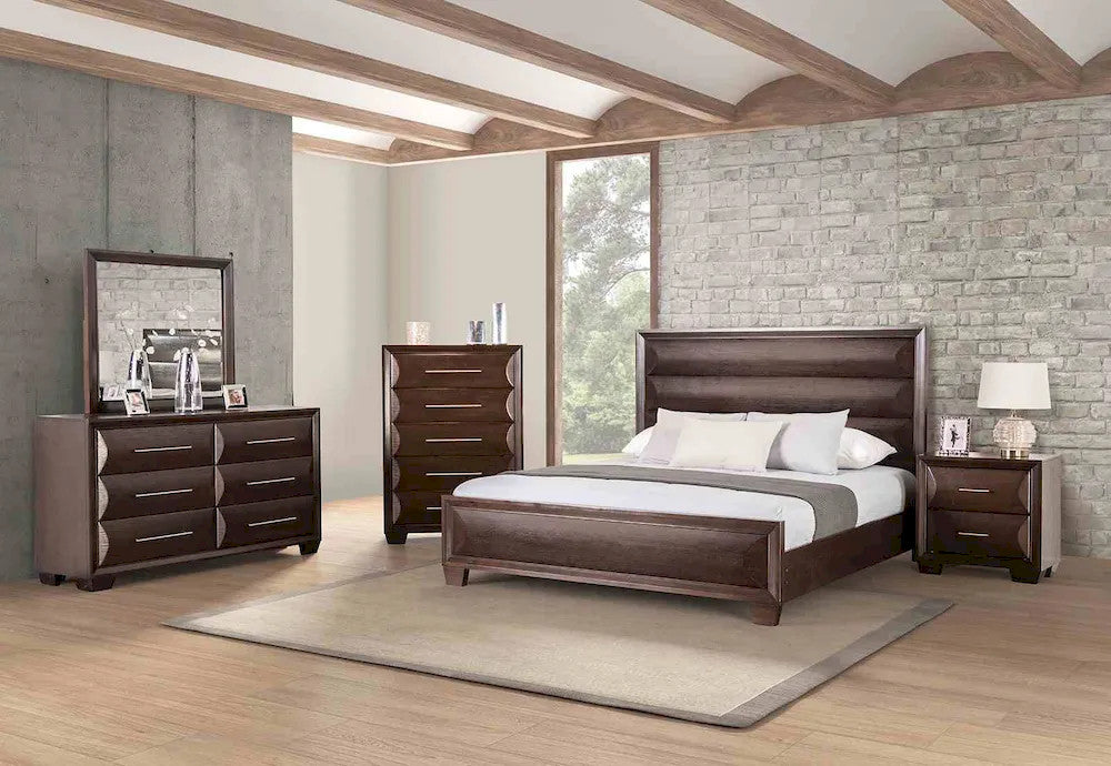 Furniture of America - Chemnitz - 4 Pc. Queen Bedroom Set w/ Chest - FM7399ES-Q-5PC-CHEST view 1