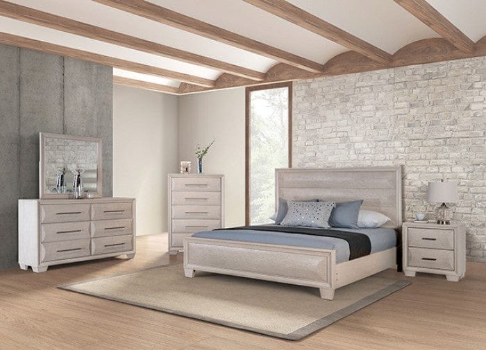 Furniture of America - Chemnitz 5 Pc. Queen Bedroom Set w/ Chest in White - FM7399WH-Q-5PC-CHEST View 1