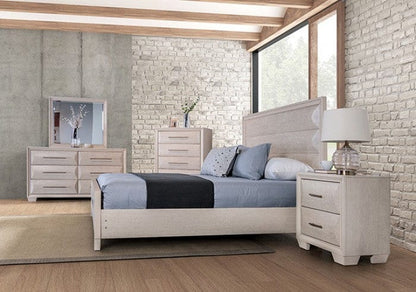 Furniture of America - Chemnitz 5 Pc. Queen Bedroom Set w/ Chest in White - FM7399WH-Q-5PC-CHEST View 2