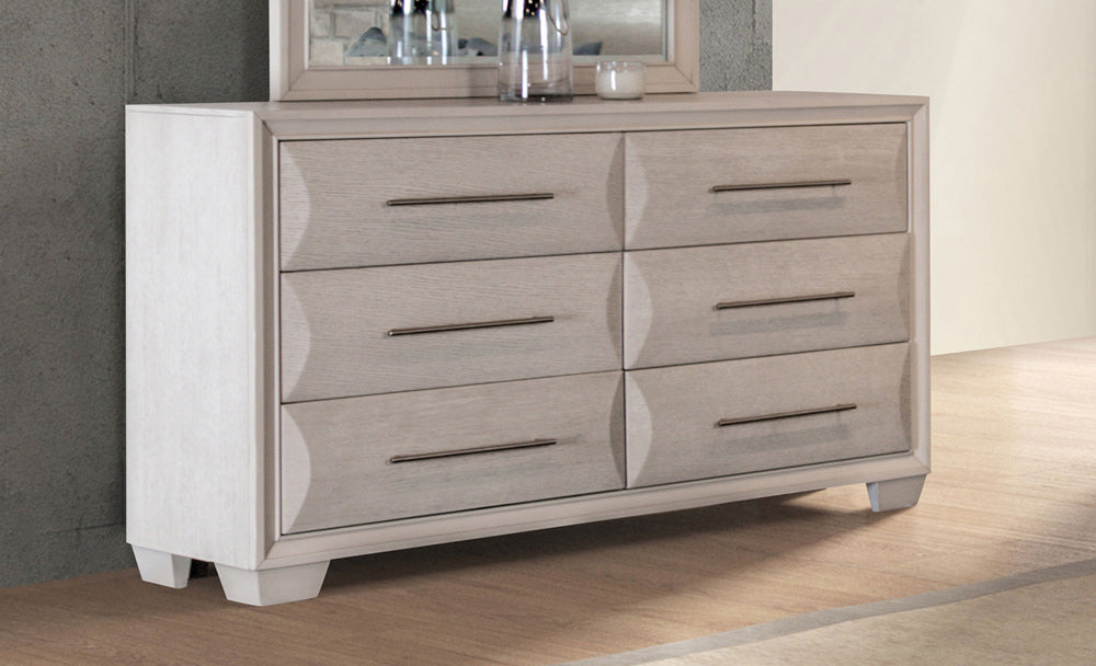 Furniture of America - Chemnitz Dresser in White Oak - FM7399WH-D View 1