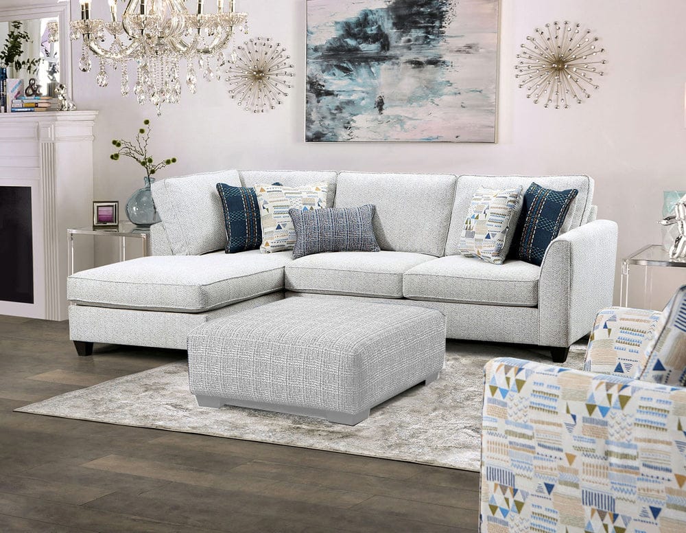 Furniture of America - Chepstow Sectional in Cream - SM5402-SECT View 1