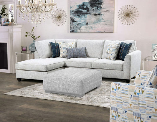 Furniture of America - Chepstow Sectional in Cream - SM5402-SECT View 1
