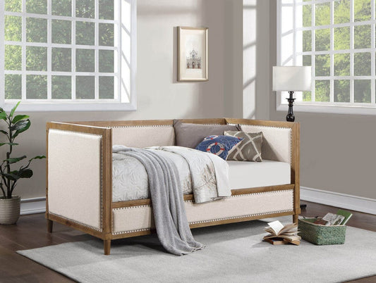 Furniture of America - Chiron Twin Daybed in Beige/Light Oak - CM1750BG-BED View 1