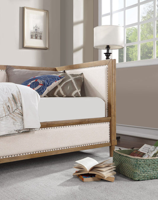 Furniture of America - Chiron Twin Daybed in Beige/Light Oak - CM1750BG-BED View 2