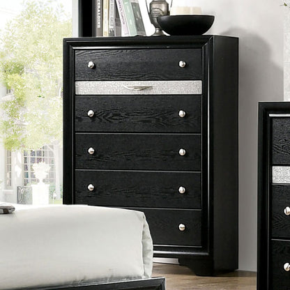 Furniture of America - Chrissy Chest in Black - CM7552BK-C View 1