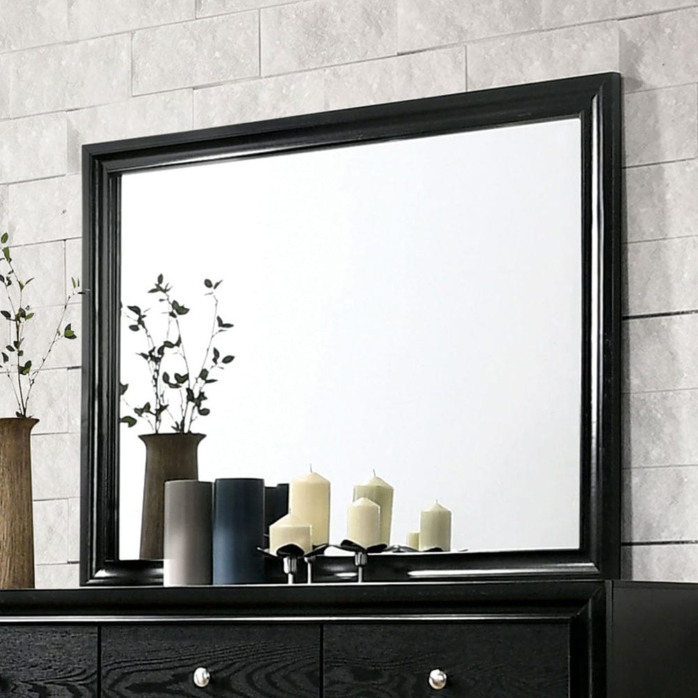 Furniture of America - Chrissy Mirror in Black - CM7552BK-M View 1