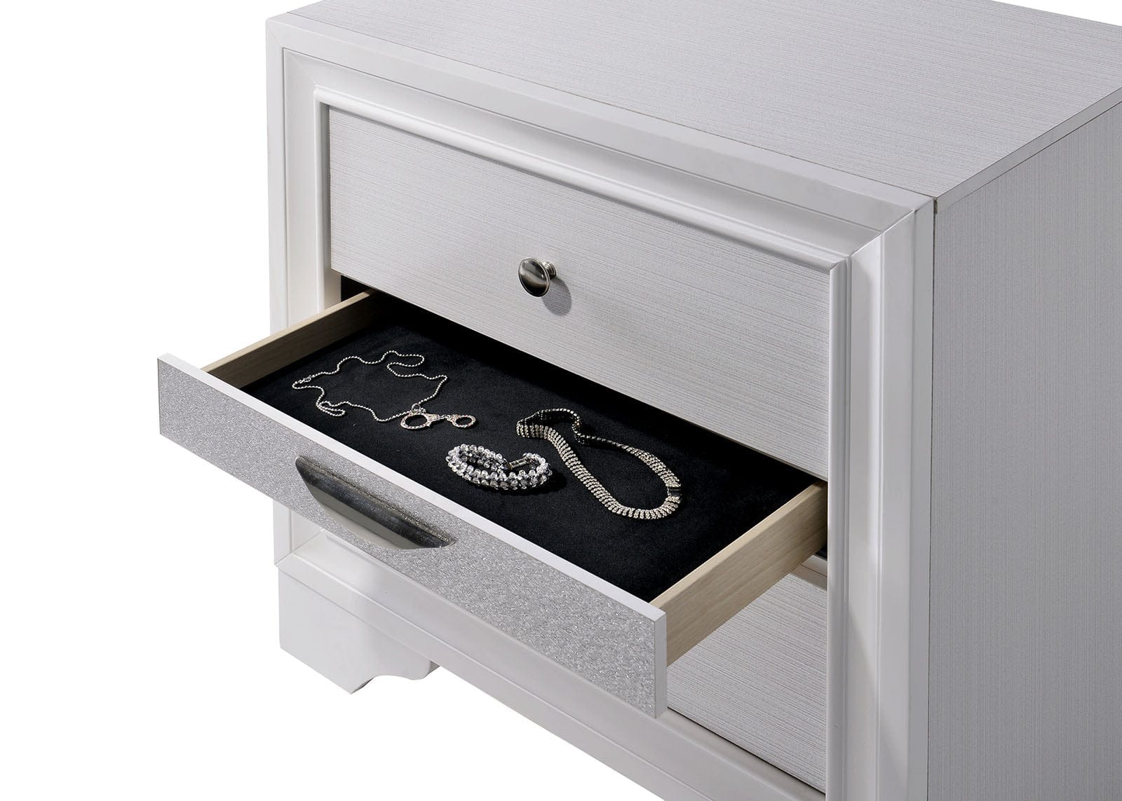 Furniture of America - Chrissy Nightstand in White - CM7552N View 2