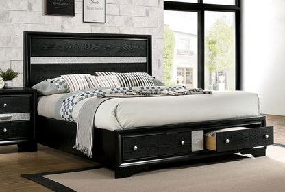 Furniture of America - Chrissy Queen Bed in Black - CM7552BK-Q-BED View 1