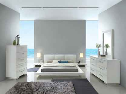 Furniture of America - Christie 5 Pc. Queen Bedroom Set w/ Chest in White - CM7550Q-5PC-CHEST View 1