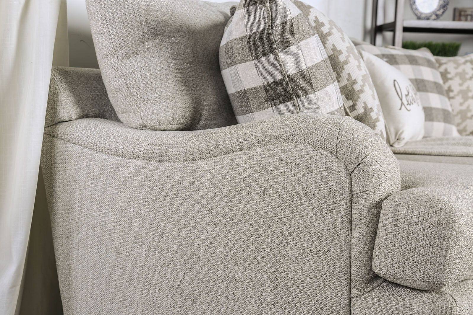 Furniture of America - Christine Sofa in Light Gray - SM8280-SF View 4