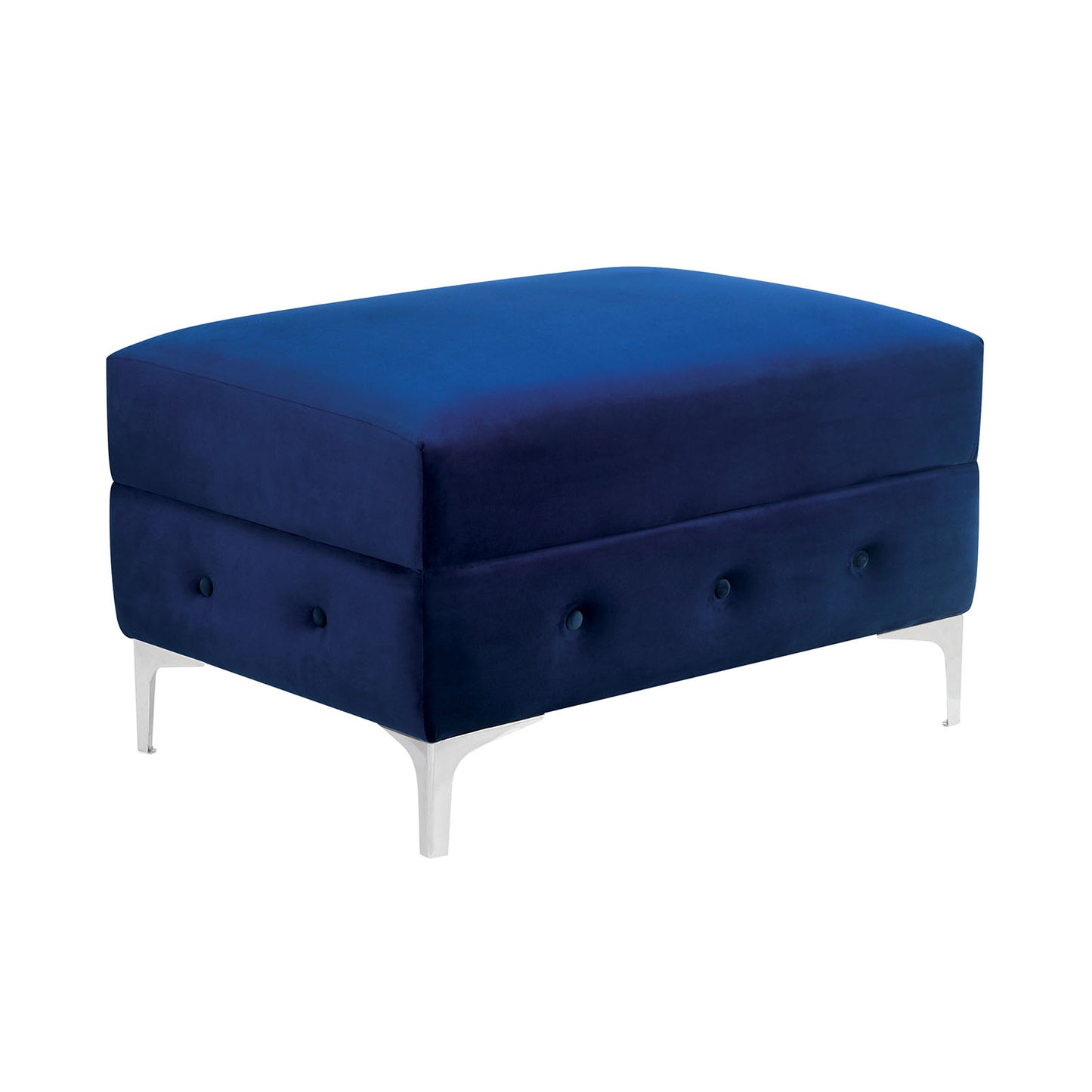 Furniture of America - Ciabattoni Ottoman in Navy - CM6256NV-OT View 1