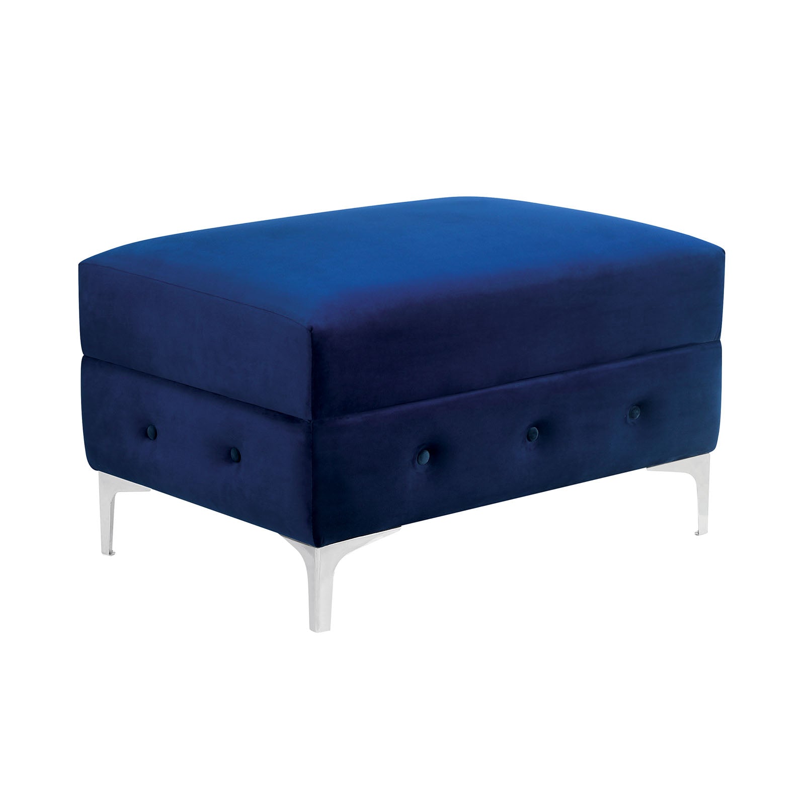 Furniture of America - Ciabattoni Ottoman in Navy - CM6256NV-OT View 1