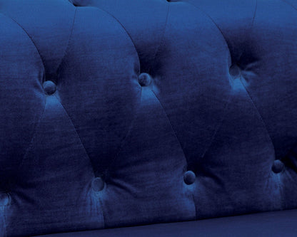 Furniture of America - Ciabattoni Sectional w/ Ottoman in Navy - CM6256NV-SECT+OT View 4