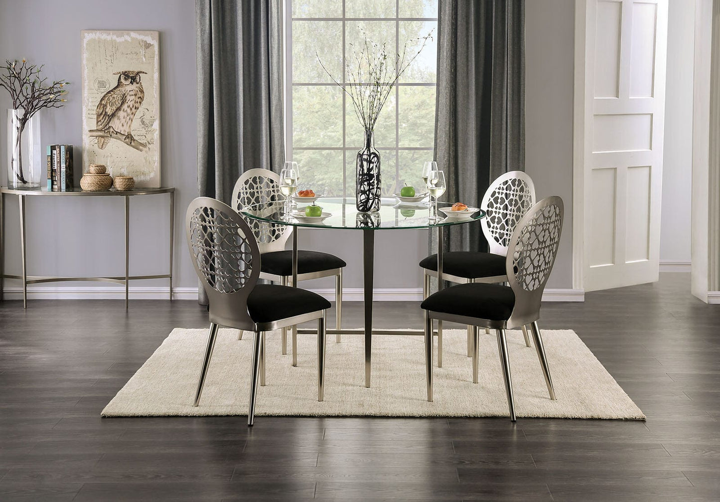 Furniture of America - Cilegon Side Chair Set of 2 in White - FOA3746SC-2PK View 3