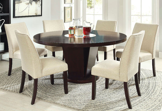 Furniture of America - Cimma 7 Pc. Dining Table Set in Espresso - CM3556T-7PC View 1