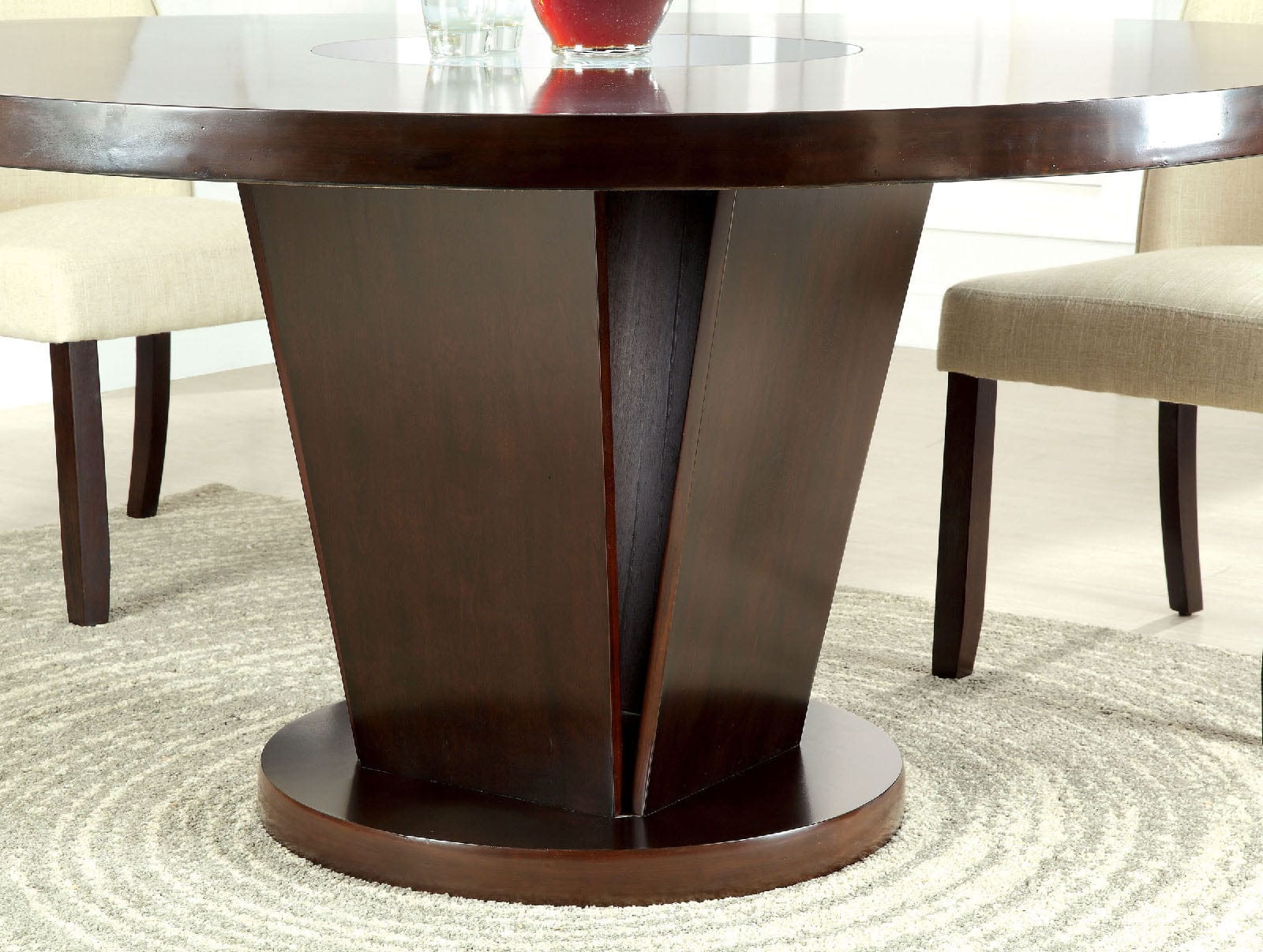 Furniture of America - Cimma 7 Pc. Dining Table Set in Espresso - CM3556T-7PC View 2