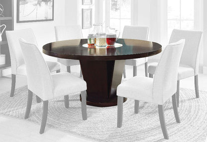 Furniture of America - Cimma Round Dining Table in Espresso - CM3556T-TABLE View 1