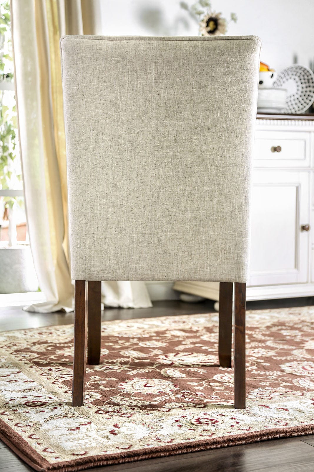Furniture of America - Cimma Side Chair Set of 2 in Espresso/Ivory - CM3556SC-2PK View 4
