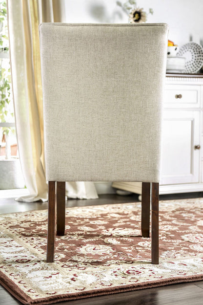 Furniture of America - Cimma Side Chair Set of 2 in Espresso/Ivory - CM3556SC-2PK View 4