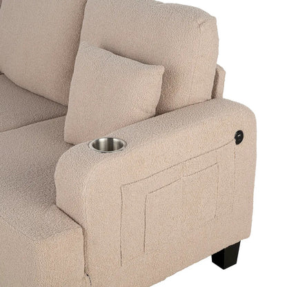 Furniture of America - Cinderford - Sofa, Beige - SL6936BG-SF-PK view 5