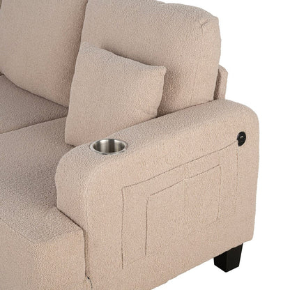 Furniture of America - Cinderford Sofa + Loveseat - SL6936BG-2PC View 4