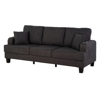 Furniture of America - Cinderford Sofa + Loveseat - SL6936DG-2PC View 3