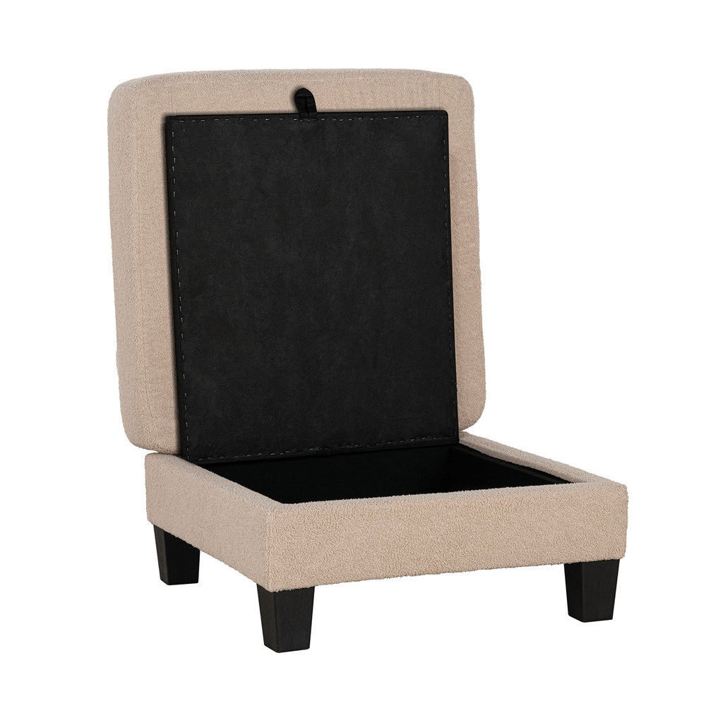 Furniture of America - Cinderford Storage Ottomen in Beige - SL6936BG-OT View 3