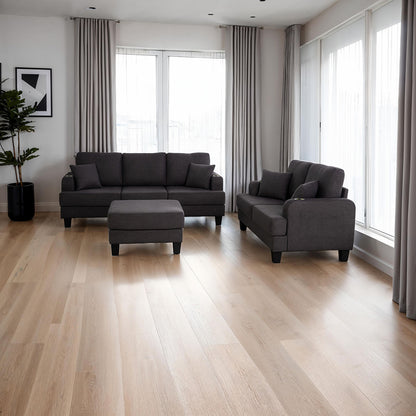 Furniture of America - Cinderford Storage Ottomen in Dark Gray - SL6936DG-OT View 3