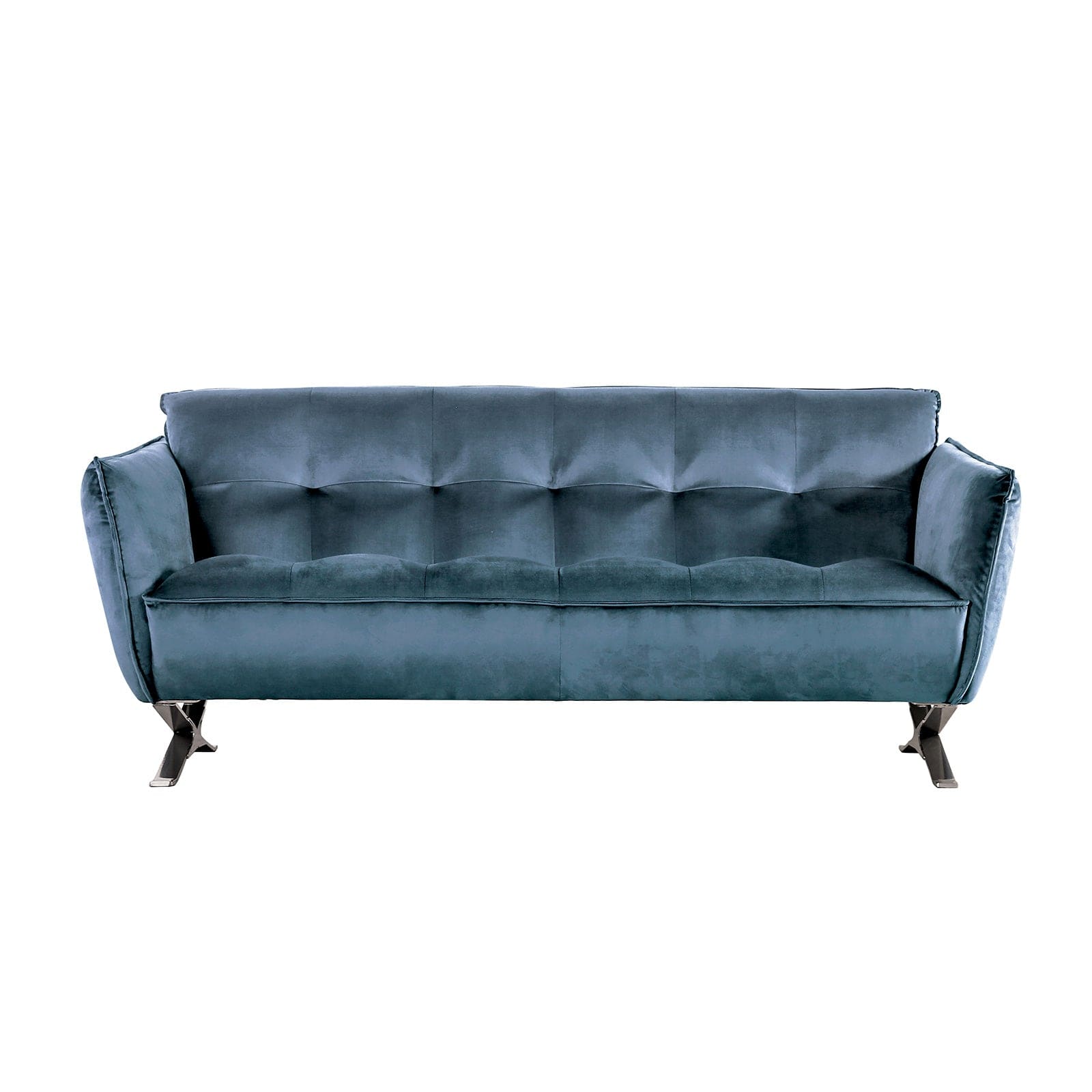 Furniture of America - Civellutino Sofa + Loveseat in Teal - FM90004TL-2PC View 3