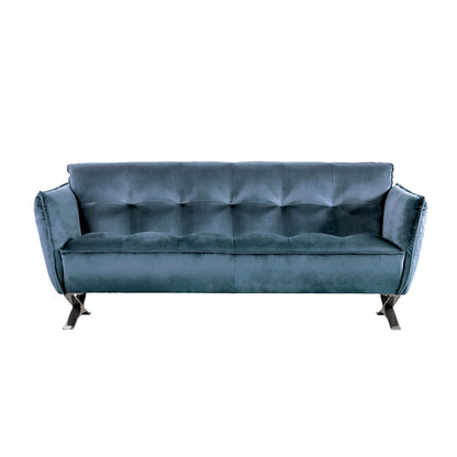 Furniture of America - Civellutino Sofa + Loveseat in Teal - FM90004TL-2PC View 3