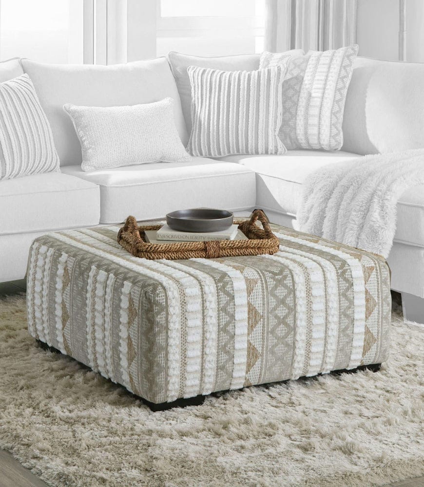 Furniture of America - Clapham Ottoman in Beige/Ivory - SM5125-OT View 1
