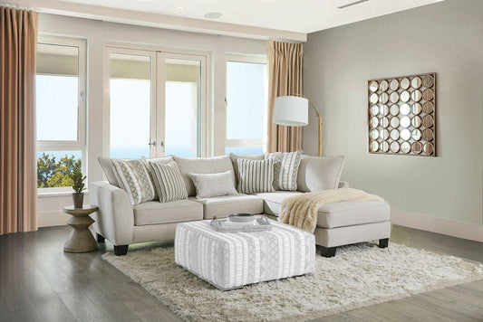 Furniture of America - Clapham Sectional in Beige/Ivory - SM5125-SECT View 1