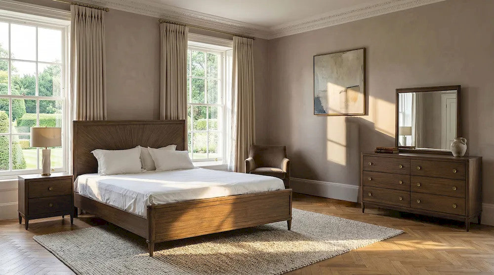 Furniture of America - Clarksburg - 4 Pc. Queen Bedroom Set - FM79018WN-Q-4PC view 1